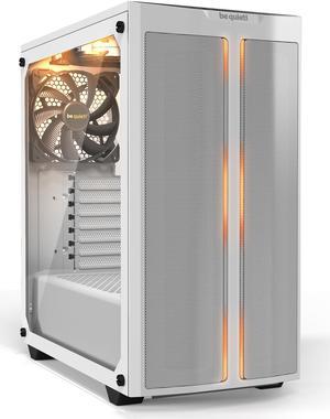 be quiet! Pure Base 500DX ATX Mid Tower PC case | ARGB | 3 Pre-Installed Pure Wings 2 Fans | Tempered Glass Window | White