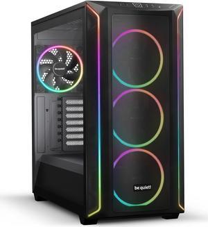 be quiet! Shadow Base 800 FX - ARGB - 4 Light Wings 140mm PWM Fans - Mid-Tower PC Gaming Case - 420mm radiators or E-ATX motherboards Support - Black