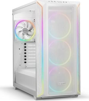 be quiet! Shadow Base 800 FX - ARGB - 4 Light Wings 140mm PWM Fans - Mid-Tower PC Gaming Case - 420mm radiators or E-ATX motherboards Support -White
