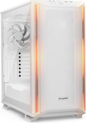 be quiet! Dark Base 701 Mid Tower PC Case | Mesh Front | Airflow Optimized | 3 Pre-Installed Silent Wings 4 Fans | ARGB Lighting with Controller | Tempered Glass | PWM and ARGB Hub | White