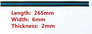 2PCS/set For HP ENVY 13-ah1002TX Rubber Feet Strips Black