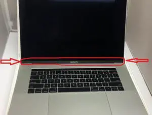 A1707 Lcd front bezel logo glass cover For Macbook pro 13'' 2016 2017 NEW