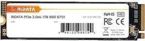 RiDATA E701 256GB NVMe M.2 PCIe Gen3x4 2280 SSD Internal Solid State Drive 3D NAND Read Upto 1600MB/s Write Upto 1000MB/s SLC Caching Technology for PC or Laptop
