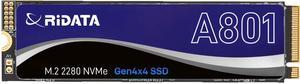 RiDATA A801 2TB SLC Cache NVMe 1.4 PCIe Gen 4x4 M.2 2280 SSD Internal Solid State Drive 3D NAND R/W Speed Upto 5000/4800 MB/s Storage for Gaming and Laptop & Desktop Upgrades