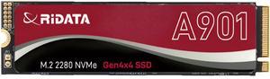 RiDATA A901 500GB SLC Cache NVMe 1.4 PCIe Gen 4x4 M.2 2280 SSD Internal Solid State Drive 3D NAND R/W Speed Upto 7000/4000 MB/s HMB 3D Cooling Technology Compatible with PS5 Storage for Gaming Upgrade
