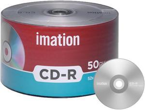 Imation CD-R 52X 700MB/80Min Branded Logo Blank Media Recordable Data Disc (50 Pack)