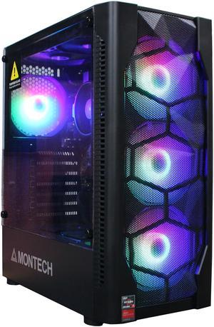 Custom Built PRC AMD Ryzen Vega Gaming Desktop PC AMD Ryzen 7 5700G 3.8GHz 8-Core Processor Vega 8 Graphics 16GB DDR4 RAM 256GB Solid State Drive Wi-Fi Windows 10 Professional