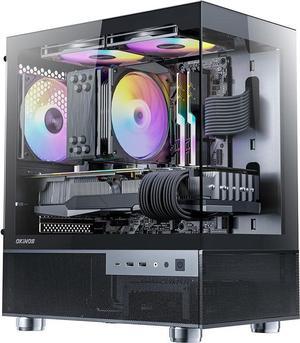 PRC MidnightView Custom Gaming Desktop PC Intel Core i312100F 35GHz 4Core 16GB DDR4 1TB NVMe AMD Radeon RX 6750 XT 12GB GDDR6 WiFi BT ARGB High Performance CPU Cooler Windows 11 Home