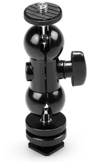 SMALLRIG Multi-function Double BallHead w/ shoe mount & 1/4" screw 1135
