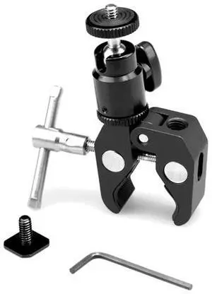 SMALLRIG DSLR Clamp Mount V1 w/ Ball Head Mount and CoolClamp 1124