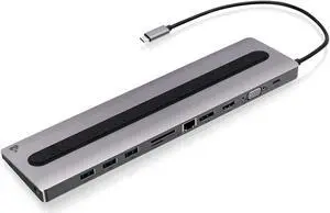 IOGEAR Dock Pro 100 USB-C 4K Ultra-Slim Station (GUD3C02B)
