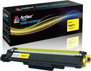 Arthur Imaging with CHIP Compatible Toner Cartridge Replacement for Brother Tn227?(Yellow, 1 Pack) (TN227Y)