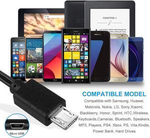 Dericam 5V 1A Micro USB Wall Charger, Android Charger Cable, 5 Volt 1000mA AC to DC Power Adapter for Charging of Android Smartphone/Kindle Fire, Security Camera, 5ft/1.5M Power Cord, US Plug(Black)