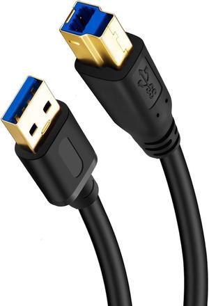 USB 3.0 Cable A Male to B Male 20Ft,Superspeed USB 3.0 A-B/A Male to B Male Cable - for Scanner, Printers, Desktop External Hard Drivers and More(20Ft/6M)