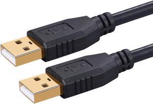 USB Cable 100Ft, USB A to A, Tanbin USB to USB Cord USB Male to Male USB 2.0 Cable Type A Male to Type A Male for Data Transfer Hard Drive Enclosures, Printers, Modems, Cameras