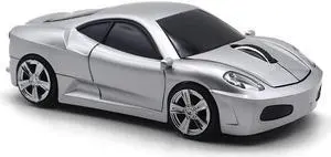 MGbeauty Wireless Mouse Sports Car Mouse Computer Optical Mice for PC Laptop MAC (Silver)