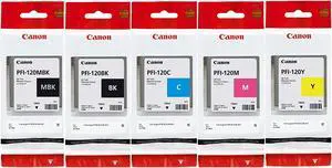 Canon TM-300 TM-305 TM-200 TM-205 PFI-120 130ml Ink Set in Retail Package by CES Imaging