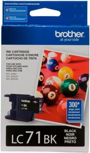 Brother LC71BK Standard Yield Black Ink Cartridge