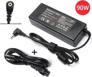 90W Ac Adapter Laptop Charger for Toshiba Satellite C655 C655D C675 C850 C855 C855D C875 C50 C55 C55D C55DT C55T C75 C75D L50 L55 L55D L75 L305 ; PA3714U-1ACA PA5035U-1ACA PA3917U-1ACA Power Cord