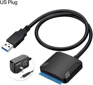 Ugthe Cable & HUB & Adapter UASP SATA to USB3.0 Adapter Converter Cable Compatible with 2.5/3.5 inch HDD SSD Hard Disk - US Plug