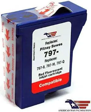 Pitney Bowes K700,K7M0 RED Ink 797-0