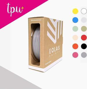 EOLAS PRINTS TPU+ 3D Printer Filament 2.85mm 2.2 lb 1 kg Spool Food and Toy Safe, GRAY