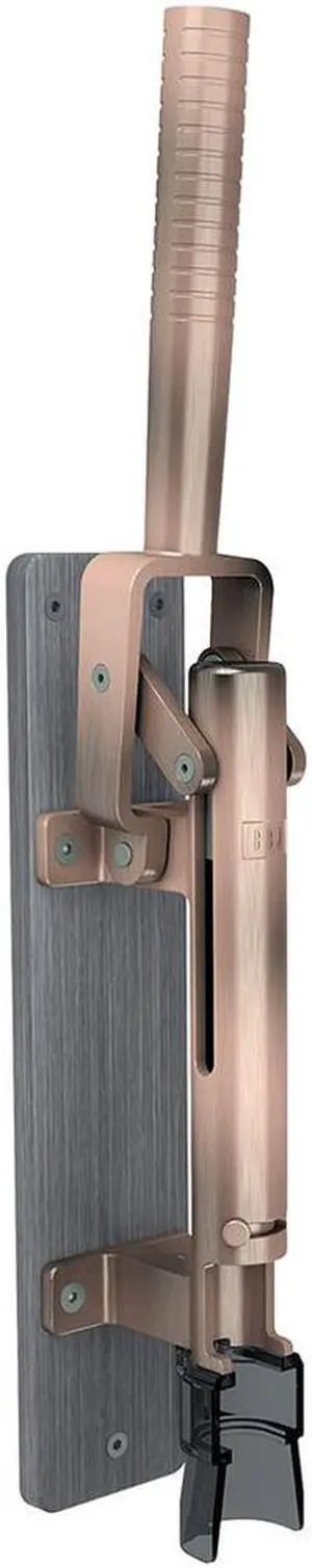BOJ Professional Wall-mounted Corkscrew with Wood Backing Model 110 (Old Coppered)