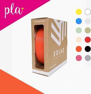 EOLAS PRINTS Premium PLA+ 3D Printer Filament 1.75 mm, Dimensional Accuracy +/- 0.03 mm, 1 kg (2.2 lb) ABS Spool with Resealable Bag