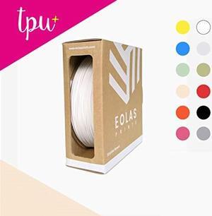 EOLAS PRINTS TPU+ 3D Printer Filament 1.75mm 0.25 kg Spool, White