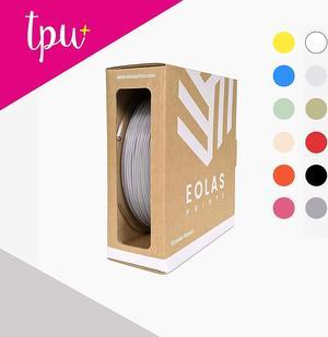 EOLAS PRINTS TPU+ 3D Printer Filament 1.75mm 0.25 kg Spool, GRAY