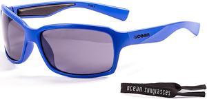OCEAN Sunglasses VENEZIA Polarized Shiny blue with Smoke lens