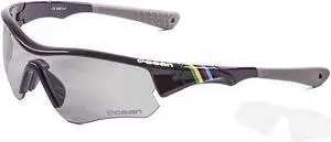 OCEAN Sunglasses IRON shiny black with smoke lens