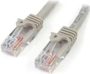 StarTech.com 45PATCH7GR 7 ft. Cat 5E Gray Snagless Cat5e UTP Patch Cable
