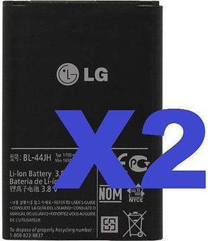 2x NEW LG OEM BL-44JH BATTERY FOR OPTIMUS L7, P700, P750 MOTION 4G MS770, MACH