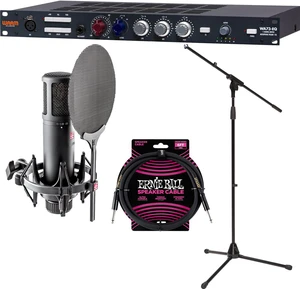 Warm Audio WA73-EQ Microphone Preamp, ErnieBall XLR Cable, Mic Stand, sE 2200 Mic Bundle Warm Audio WA73-EQ Microphone Preamp, ErnieBall XLR Cable, Mic Stand, sE 2200 Mic Bundle