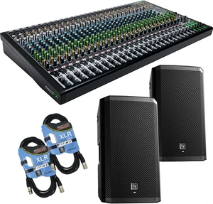 Mackie ProFX30v3 30-channel, (2) ZLX-12BT Powered Speaker, (2) XLR Cables Bundle Mackie ProFX30v3 30-channel, (2) ZLX-12BT Powered Speaker, (2) XLR Cables Bundle