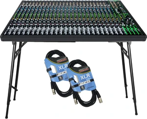 Mackie ProFX30v3 30-channel, Neewer Collapsible Keyboard Stand, (2) XLR Cables Bundle Mackie ProFX30v3 30-channel, Neewer Collapsible Keyboard Stand, (2) XLR Cables Bundle