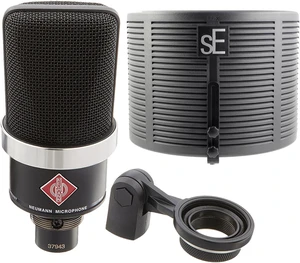 Neumann TLM-102 Studio Condenser Microphone (Black), sE Electronics RF-X Shield Bundle Neumann TLM-102 Studio Condenser Microphone (Black), sE Electronics RF-X Shield Bundle