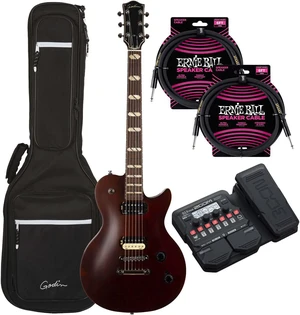 Godin (050482) Summit Classic HT - Havana Brown, Zoom G1X Pedal, (2) ErnieBall Cables Bundle Godin (050482) Summit Classic HT - Havana Brown, Zoom G1X Pedal, (2) ErnieBall Cables Bundle
