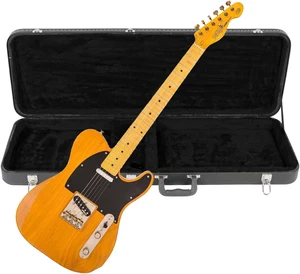 Vintage V52 ICON Electric Guitar Distressed Butterscotch, ChromaCast Hard Case Bundle Vintage V52 ICON Electric Guitar Distressed Butterscotch, ChromaCast Hard Case Bundle