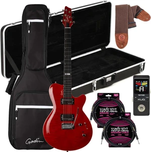 Godin (047604) DS-1 Daryl Stuermer Signature Electric Guitar, Gator GCELEC Deluxe Molded, (2) ErnieBall Cables, KLIQ TinyTune, Levy's MSSC4-BRN Bundle Godin (047604) DS-1 Daryl Stuermer Signature Electric Guitar, Gator GCELEC Deluxe Molded, (2) ErnieBall Cables, KLIQ TinyTune, Levy's MSSC4-BRN Bundle