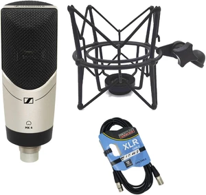 Sennheiser MK 4 Studio Condenser Mic, Boseen Mic ShockMount, XLR Cable Bundle Sennheiser MK 4 Studio Condenser Mic, Boseen Mic ShockMount, XLR Cable Bundle