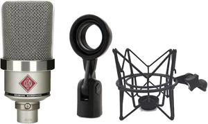 Neumann TLM-102 Studio Condenser Microphone (Nickel), Boseen Microphone Shock Mount Bundle Neumann TLM-102 Studio Condenser Microphone (Nickel), Boseen Microphone Shock Mount Bundle