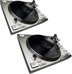 (2) Reloop RP-7000 MK2 (Silver) Turntables Bundle