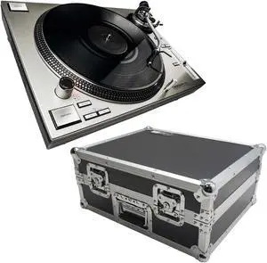 Reloop RP-7000 MK2 (Silver) Turntable, Harmony Case Bundle