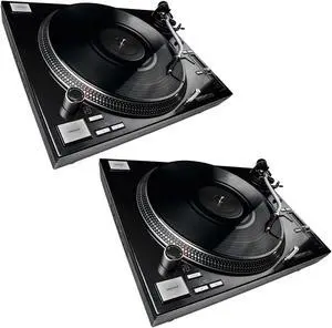 (2) Reloop RP-7000 MK2 (Black) Turntables Bundle