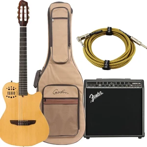 Godin (032150) ACS-SA Nylon String Cedar Top Guitar, Fender CHAMPION 50X Amp, GLS 15 FT Guitar Cable Bundle Godin (032150) ACS-SA Nylon String Cedar Top Guitar, Fender CHAMPION 50X Amp, GLS 15 FT Guitar Cable Bundle