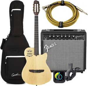 Godin Multiac Series-ACS Guitar (Slim Nylon) (032167), Fender Champion 20, KLIQ UberTune, GLS 15 FT Guitar Cable Bundle Godin Multiac Series-ACS Guitar (Slim Nylon) (032167), Fender Champion 20, KLIQ UberTune, GLS 15 FT Guitar Cable Bundle