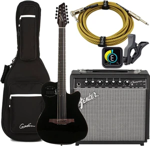 Godin 10 String Acoustic-Electric Guitar, Right Handed (38220), Fender Champion 20, KLIQ UberTune, GLS 15 FT Guitar Cable Bundle Godin 10 String Acoustic-Electric Guitar, Right Handed (38220), Fender Champion 20, KLIQ UberTune, GLS 15 FT Guitar Cable Bundle