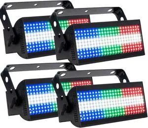 (4) ADJ Jolt 300 252W RGB+CW LED Blinder and Strobe Bundle